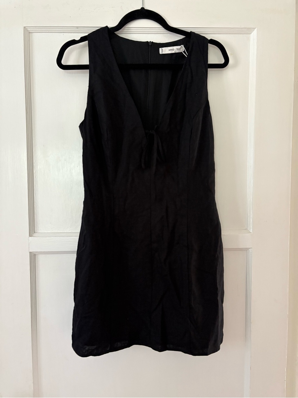 Mango Short Linen Dress